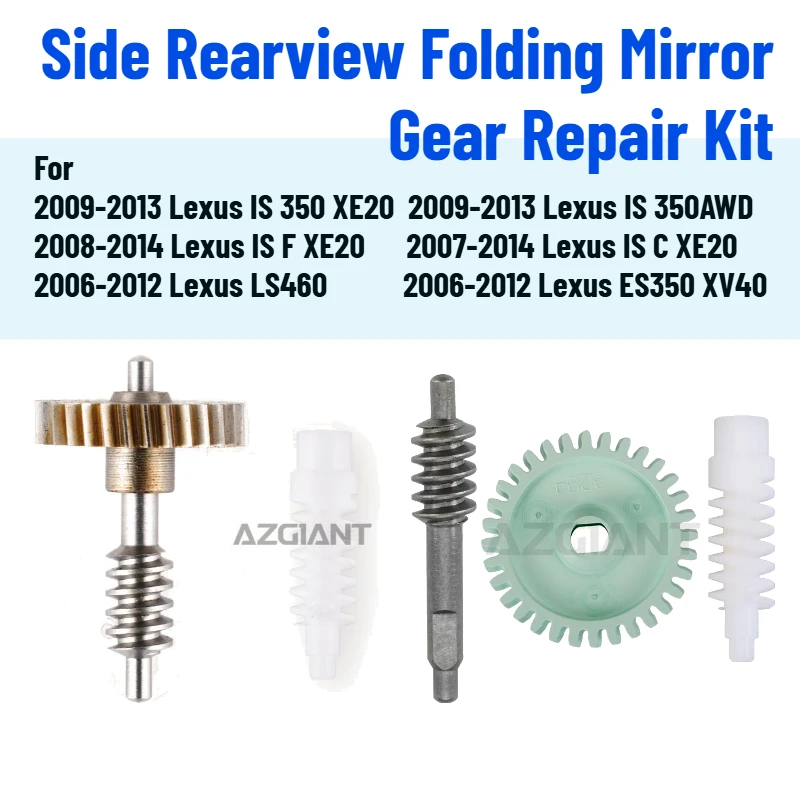 

Gear For Lexus IS 350 350AWD F C XE20 LS460 ES350 XV40 Side Wing Exterior Reaview Fold Mirrors 32T Cog Car Parts Repair Kit DIY