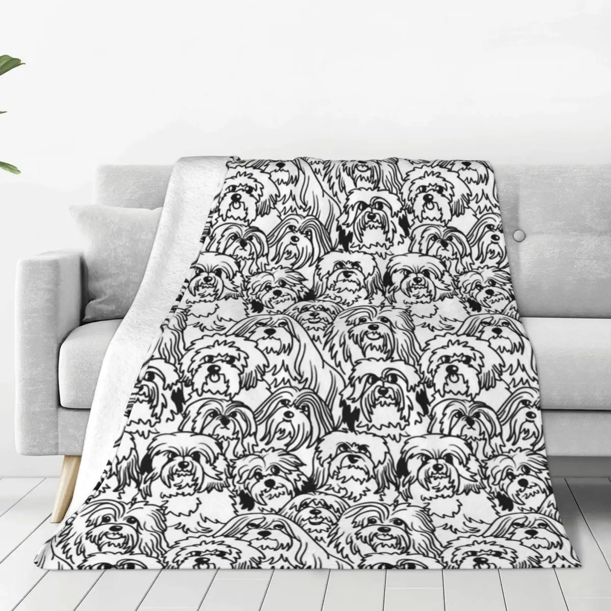 Oh Havanese Blankets Flannel Breathable Sofa Throw Blankets For Home Bedroom Outdoor Throws Bedspread Quilt