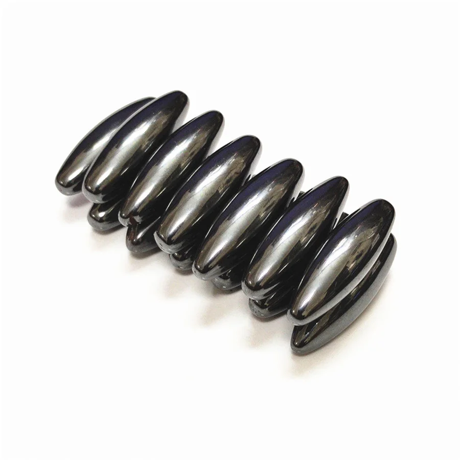 治療救済おもちゃ楕円形オリーブガラガラパワーフェライトマグネットビーズセットヘルスケアマッサージャークリスマスgif