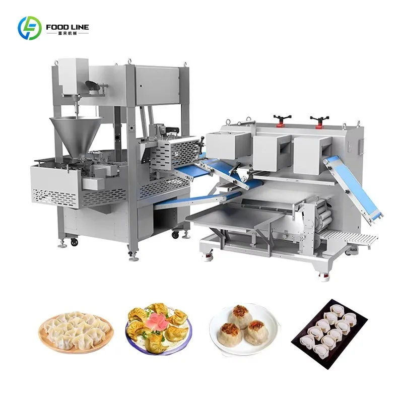 Large Automatic Dumpling Production Line 250 Pcs Per Minute High Speed Electric Dumpling Making Machine