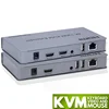 Cat5e/6 케이블, HDMI USB KVM 이더넷 확장기, 송신기 리시버 키트, 지지대 마우스 키보드, 4K, 30Hz, 120M 1