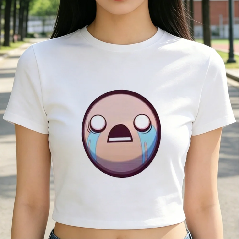 the Binding of Isaac cropped top women korean fashion anime japan graphic shirt japan graphic alternative  cutecore grunge