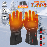 Self Heating Gloves Winter Skiing Heating Gloves Waterproof Electric Heating Motorcycle Gloves Touch Screen