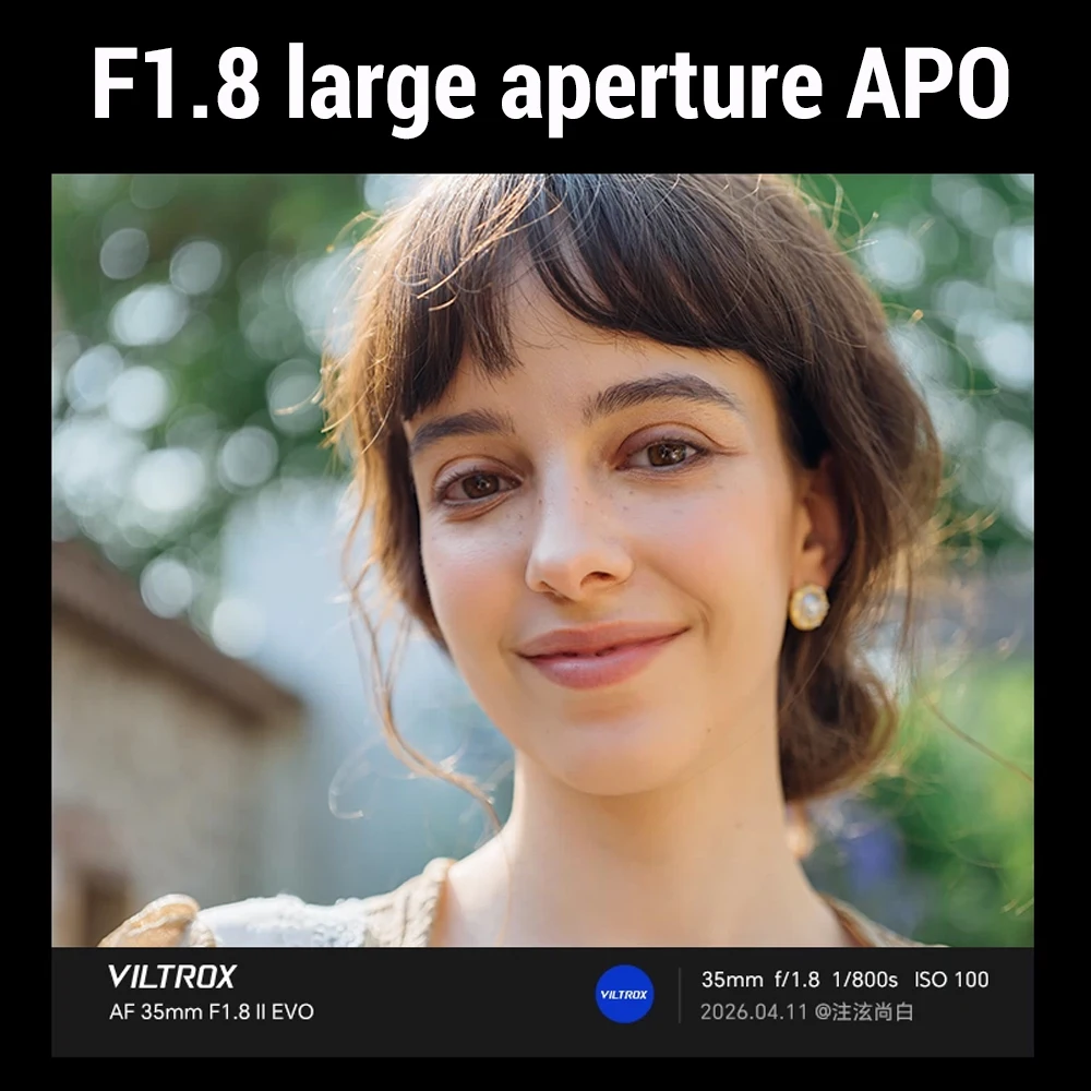 Viltrox 35mm F1.8 II EVO AF Vollformat-Porträtobjektiv für Sony E/Nikon Z-Mount A7IV A7C II A7RV A7CR ZV-E1 FX30 Z6 III Zf
