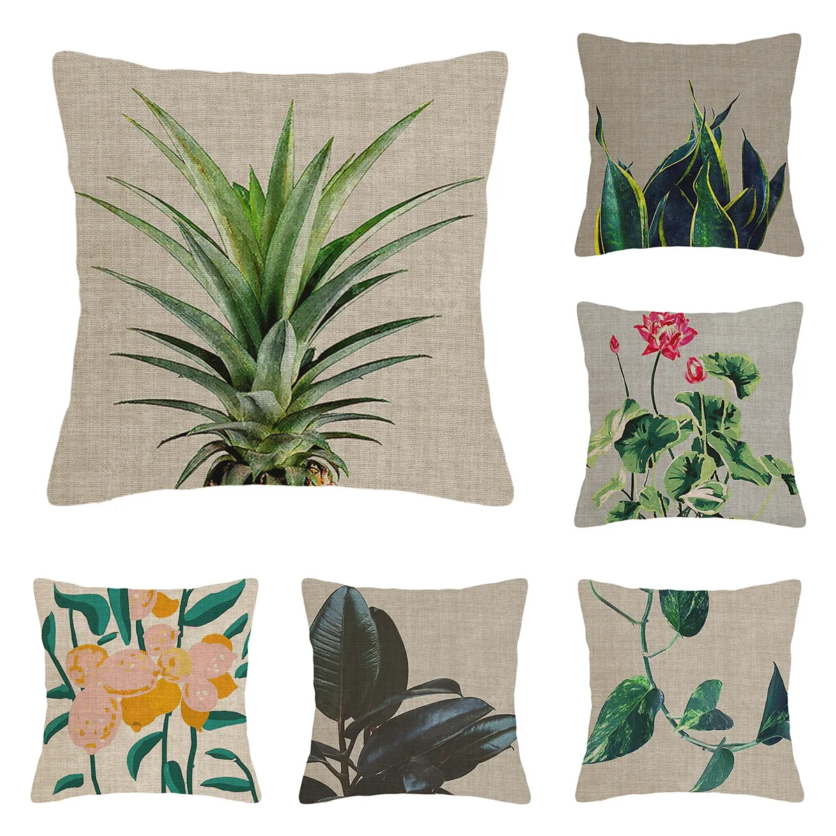 Decorative Cushion for Home Living Room Decor Throw Pillowcase pillow Cover 45*45 40*40 60x60cm 45x45cm 50x50cm boho plant leaf