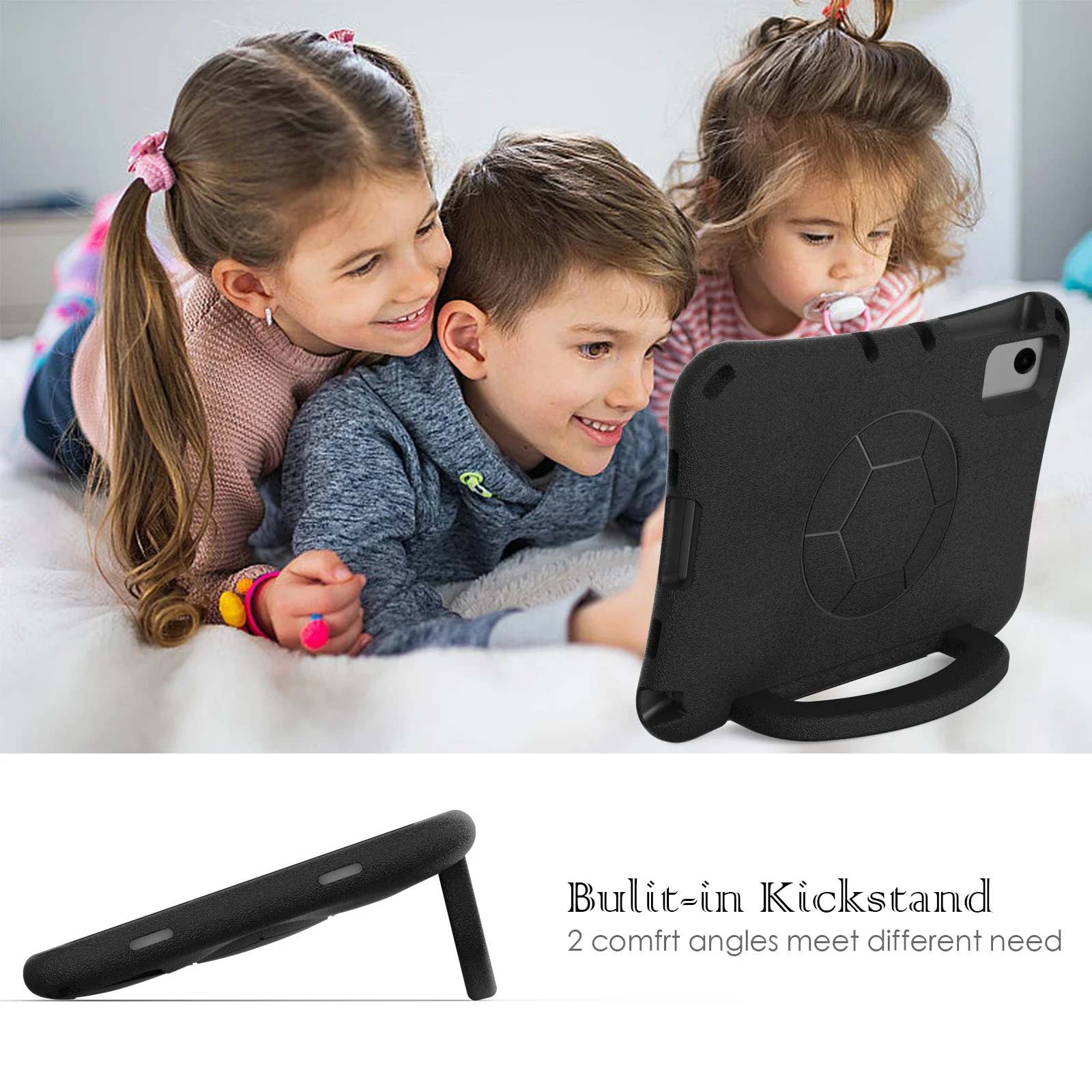 Capa de eva para crianças, para xiaomi redmi pad 2 11 polegadas se 11 polegadas 2023 11 ", alça dobrável de futebol, capa para tablet com alça