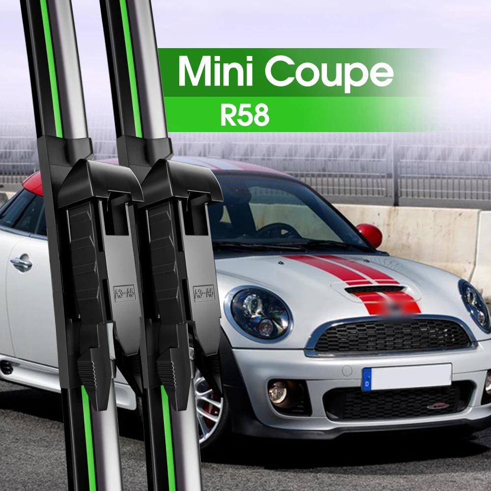 

2pcs Front Windshield Wiper Blades For Mini Mini Coupe R58 2010-2015 2011 2012 2013 2014 Windscreen Window Accessories