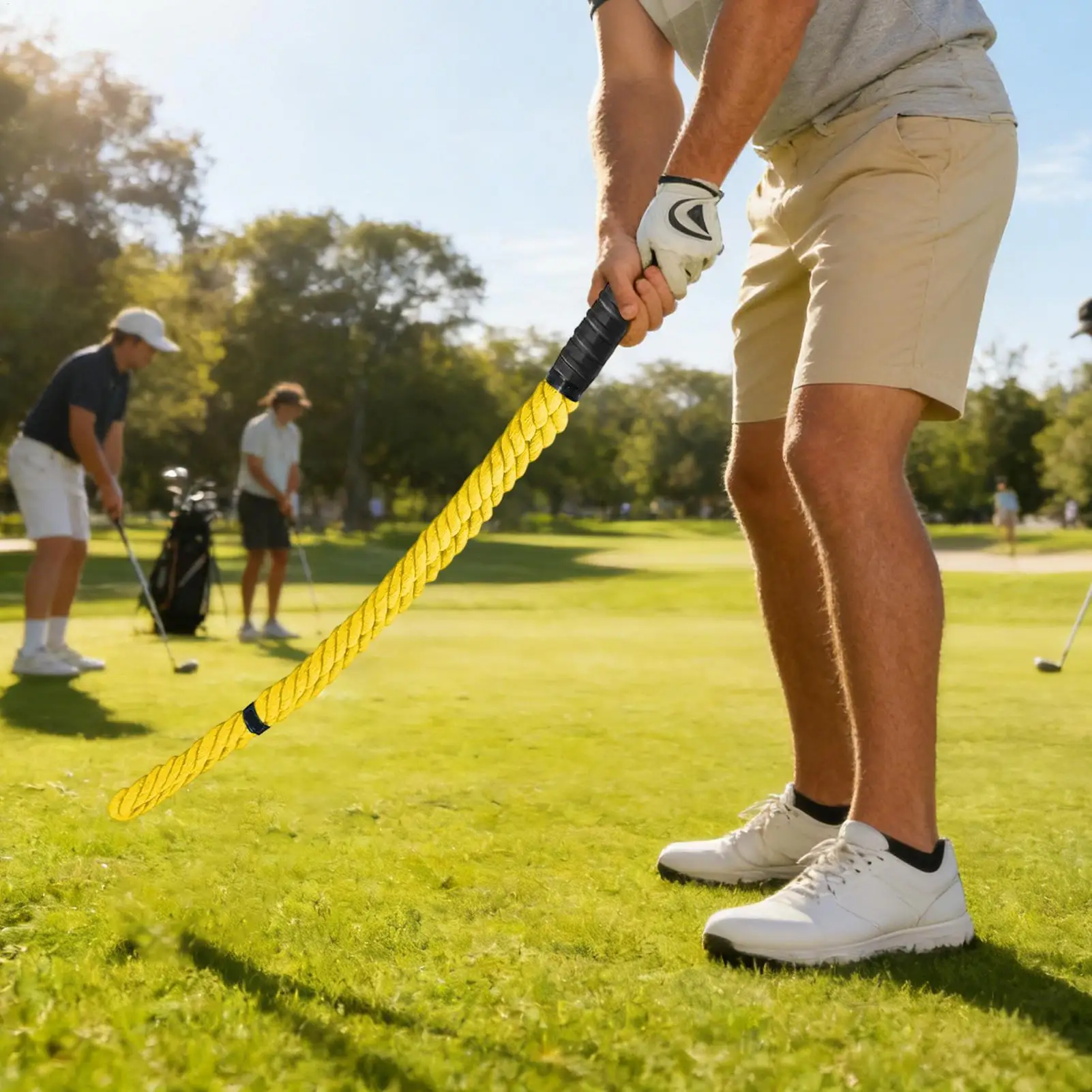 

Тренажер для гольфа из хлопка и льна, профессиональное оборудование для тренировки гольфа, тренажер для отработки скорости и силы удара.