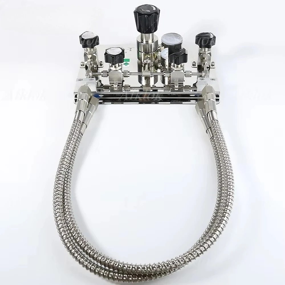 

Double-sided automatic switching panel uninterruptible air supply manifold pressure regulator