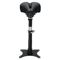 Electric Scooter Saddle Seat Professional Breathable Shock Absorbing For ANGWATT F1 NEW Version - Black Red