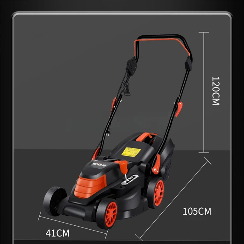 High-Power Commercial Multi-Function Lawn Mower Small Hand-Push Weeder 1800W 2200W 220V