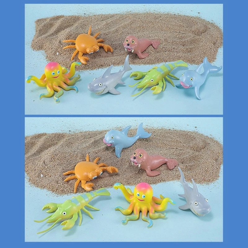 Modello balena realistica animale aragosta per raccolta esposizione 15UB