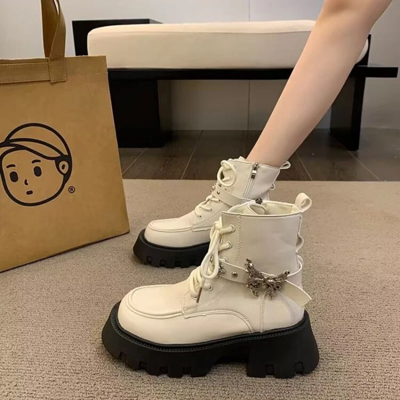 round-toe-with-laces-chunky-ankle-boots-for-women-spring-autumn-woman-short-shoes-comfortable-and-elegant-new-in-goth-pu-booties