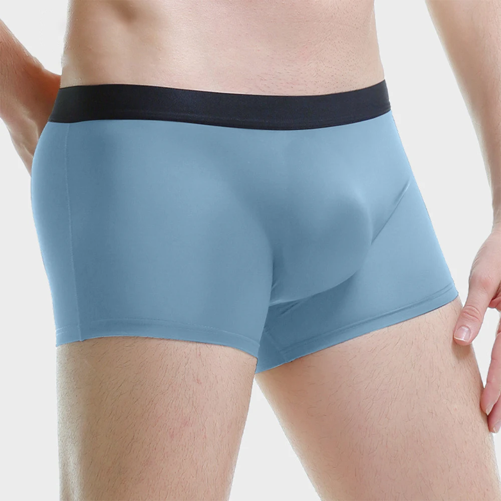 Unterhose, Höschen, BH, Hemden, Unterwäsche, Herrenunterwäsche, glatte und bequeme, nahtlose Herren-Boxershorts für den Sommer