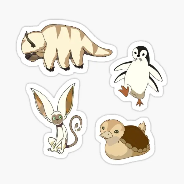 Avatar Animals Pack  5PCS Stickers for Living Room Window Background Laptop Luggage Cute Wall Decor  Home Funny Room Decorations