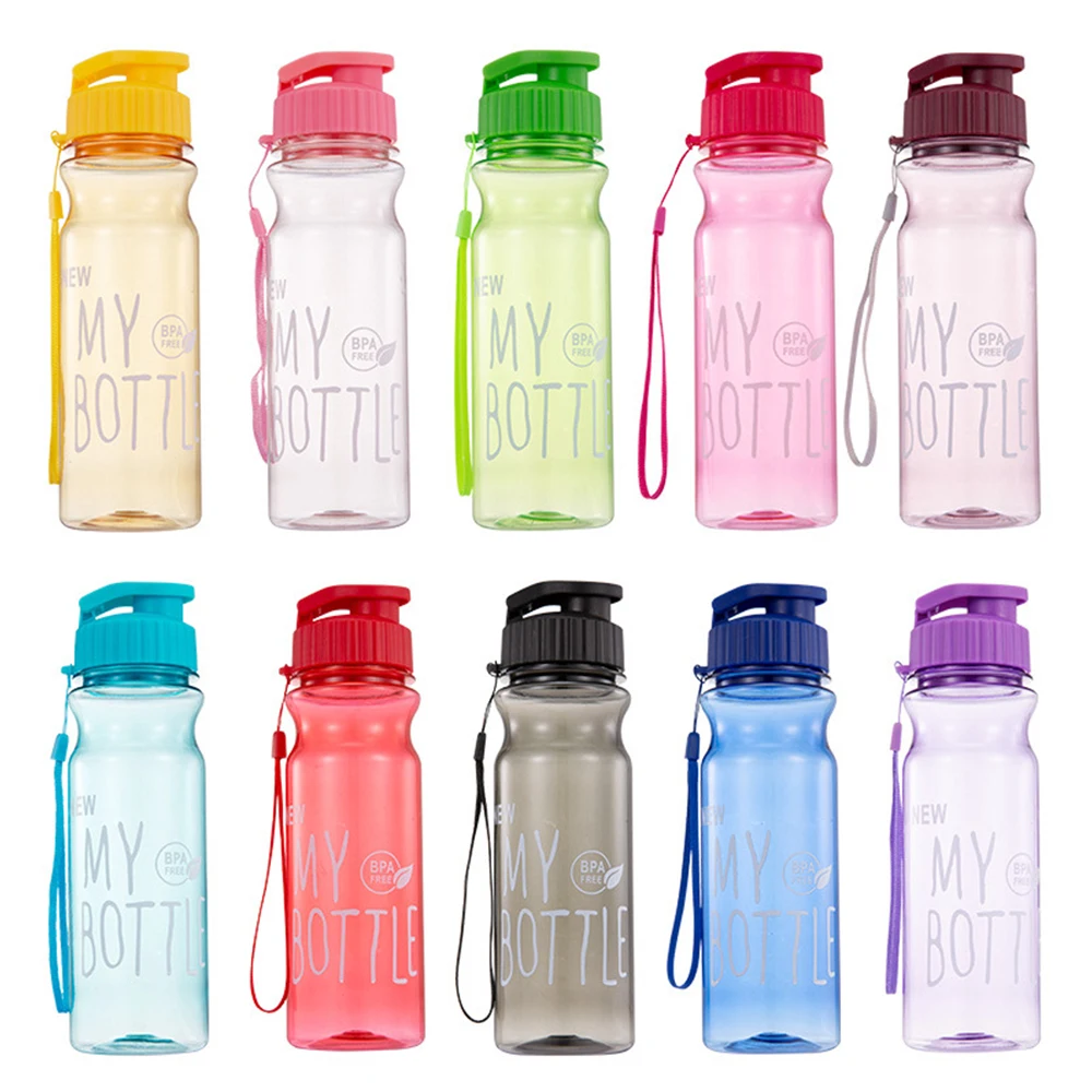 

650ml Water Cup Sport Water Bottle Outdoor Portable Water Cup Food Grade Plastic Cup Water Bottle For Kids Drink BPA Free Bottle