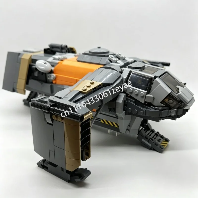1433Parts Deep Space Exploration Craft Moc Sci Fi Vehicle Model Custom Building Blocks Assembly Educational Toy Collection Gifts