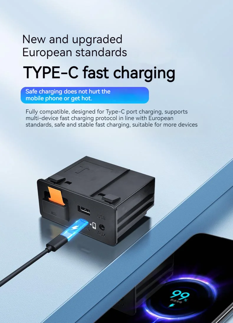 Type-c Fast Charging Bluetooth Wireless Apple CarPlay Android Auto Adapter Hub OEM for Retrofit Mazda 2 3 6 CX30 CX5 CX8 CX9 MX5 – Detail 4