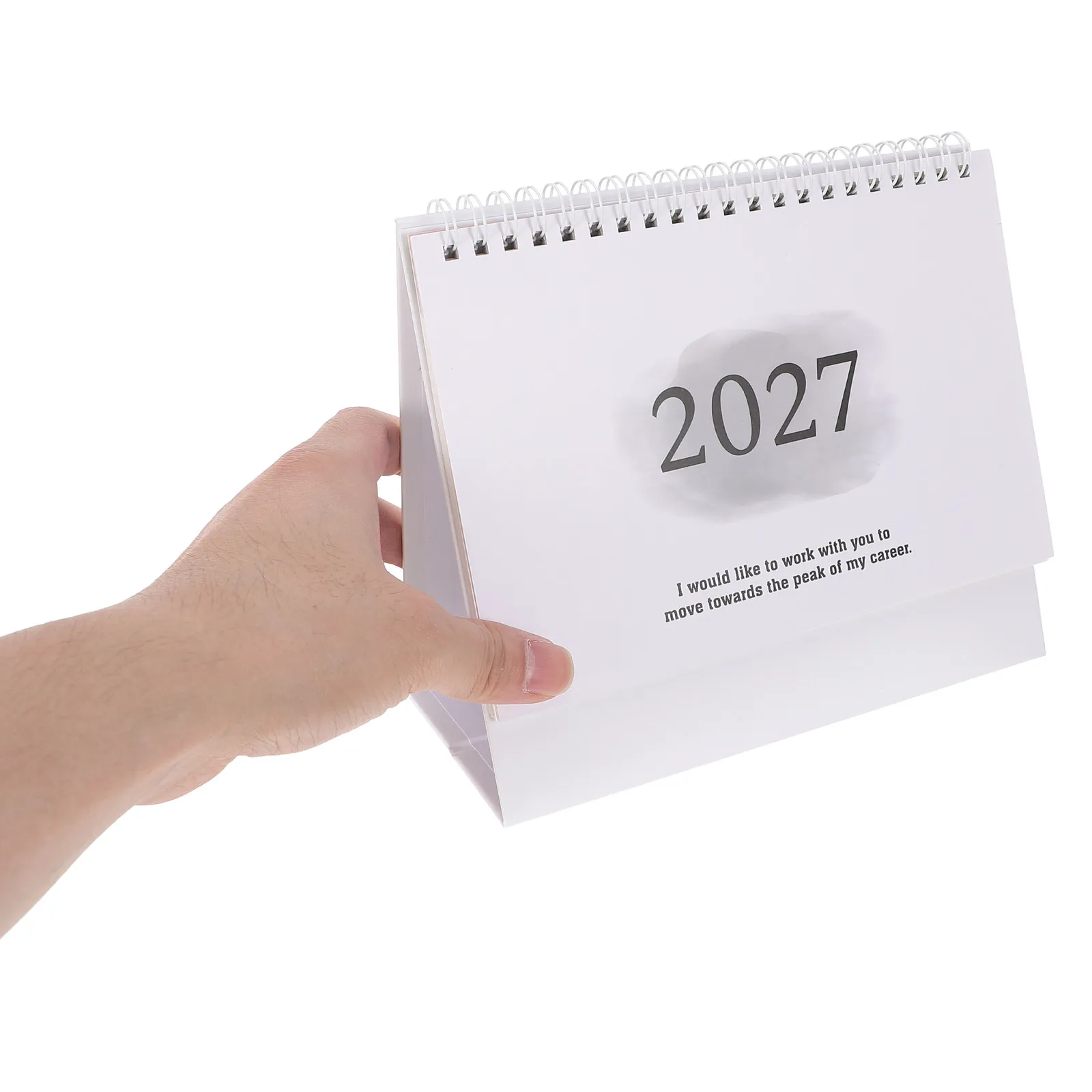 Desk Calendar 2026-2027 Standing Flip Desktop Monthly Planner 7.6x7 Minimalist Daily Planning Office Home School