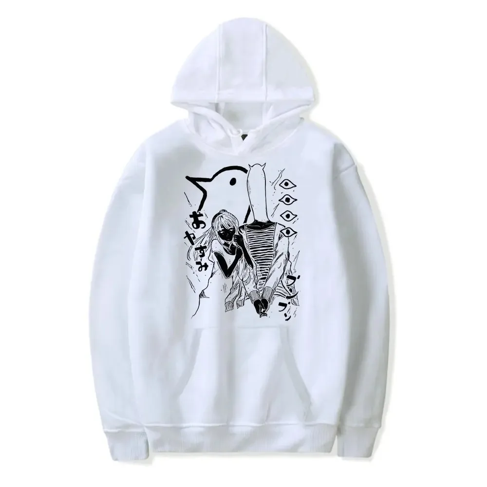 Oyasumi-Goodnight Punpun Felpa con cappuccio para homens e mulheres, moletom de manga comprida, pullover moda 2024