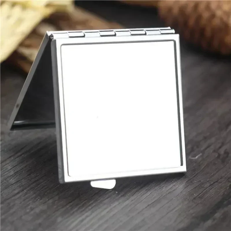 Mini Makeup Mirror Portable Pocket Round Square Heart Makeup Mirror Double-Sided Folding Cosmetic Mirror Female Gifts