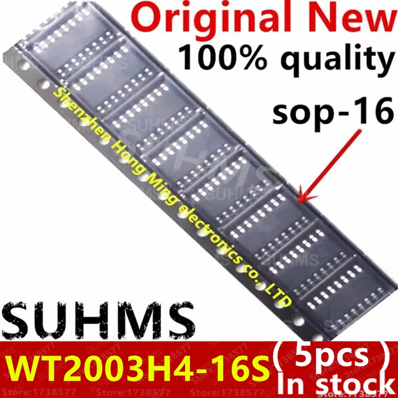 (5 Stück) 100 % neuer WT2003H4-16S WT2003H4 16S sop-16 Chipsatz