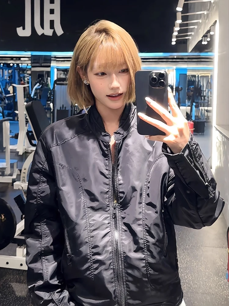 الأمريكية Sle ort سستة البيسبول Jaet الرجال النساء الخريف كلينفيت الوقوف طوق الطيران ملابس خارجية غير رسمية ألياف البوليستر