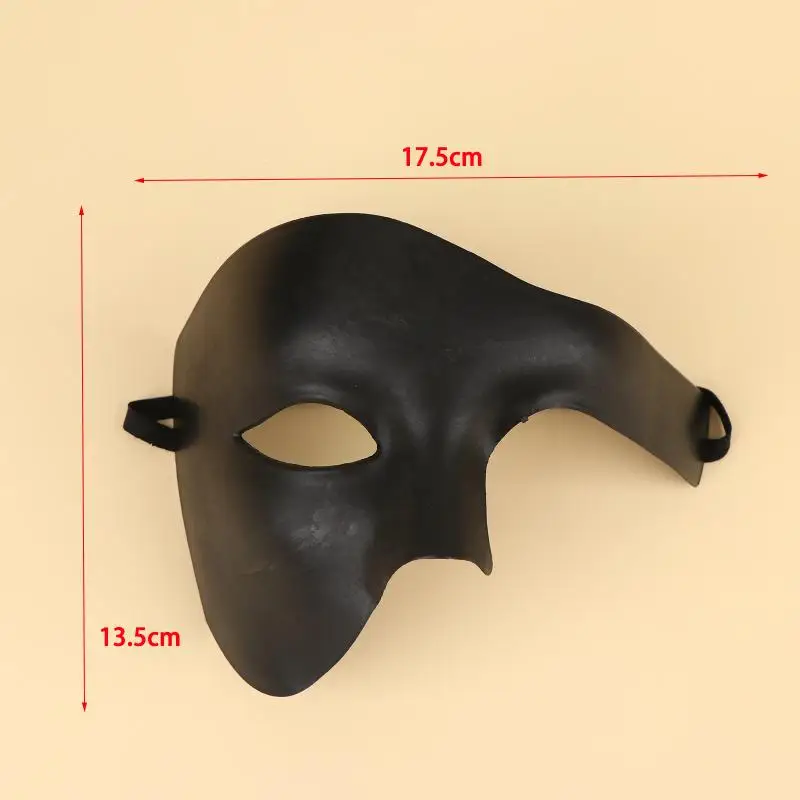 Phantom Cosplay Halbgesichtsmaske Hochwertig Leichtgewichtig Langlebig für Maskenball Karneval Themenveranstaltungen – Detail 1