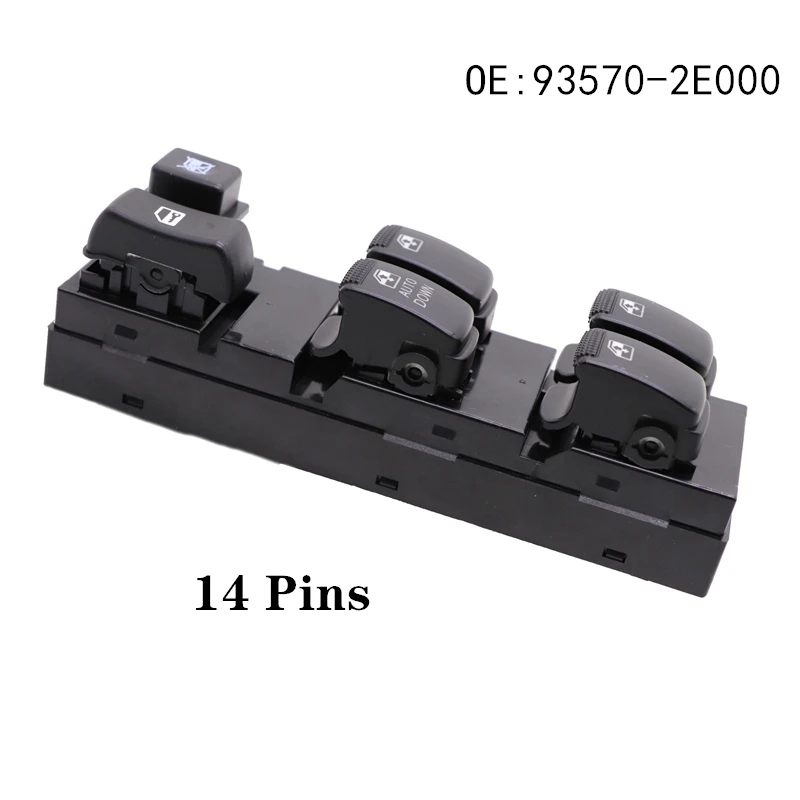 

93570-2E000 Переключатель стеклоподъемника управления питанием для Hyundai Tucson 2004-2010 гг. Главный выключатель переднего левого окна со стороны водителя 935702 E000