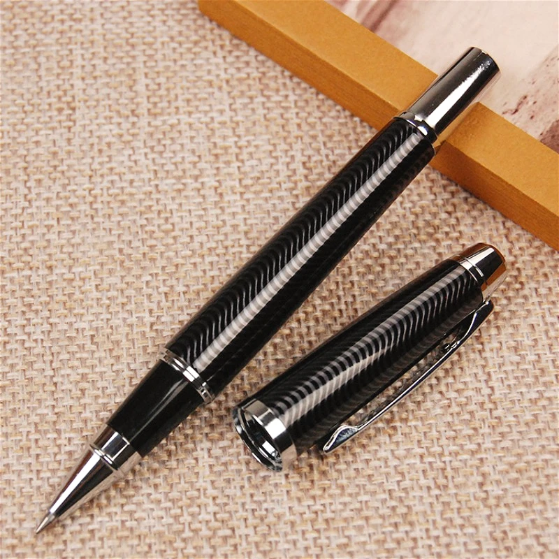 

Metallic Ballpoint Pen 0.5mm Black Signature Watermarker Brass Neutral Pens Business Writing Smooth Luxury Office New Gel Pens