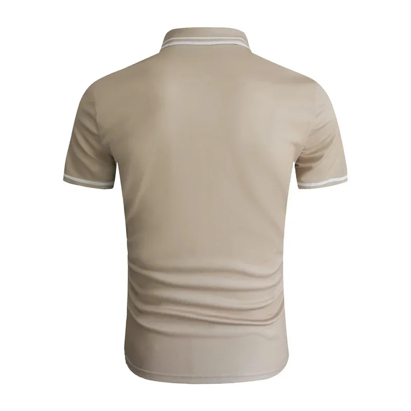 Men's Striped Polo shirt, Casual top, Fashionable clothing, Summer