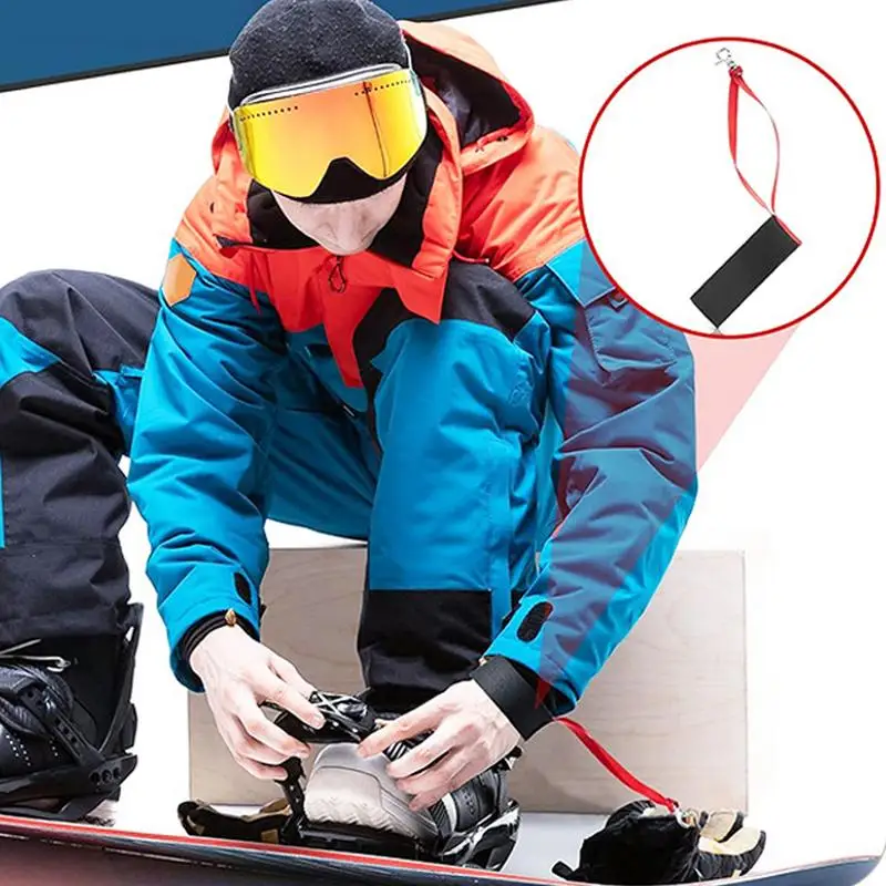 4pcs Ski Glove Wrist Strap Tie Rope Sport Glove Strap Elastic WristLeash Anti-Lost Lanyard For Ski Mountaineering Outdoor Sport