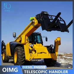 Multi-function telescopic forklift Farm Breeding Shovel Handling Diesel engine Telescopic forklift 7-17m telescopic arm