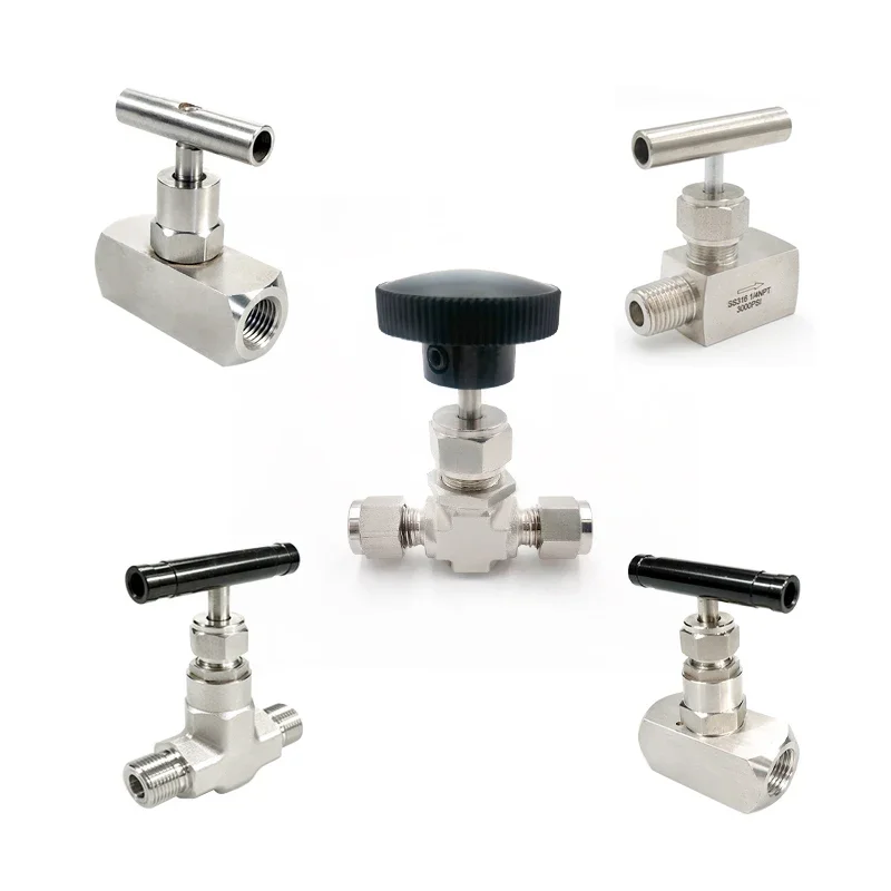 Stainless Steel 316 General Hydraulic 1/2 inch Control Needle Valves Forged Needle Valve instrumentation needle valve