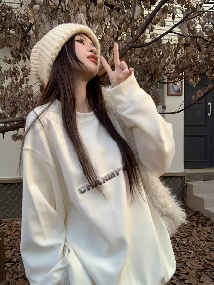 

Женские толстовки Топ Y2K Батик Dye Blossoms Kawaii Star-Shaped Ковбойский цветной режим Пушистые женские декоративные женские тренды