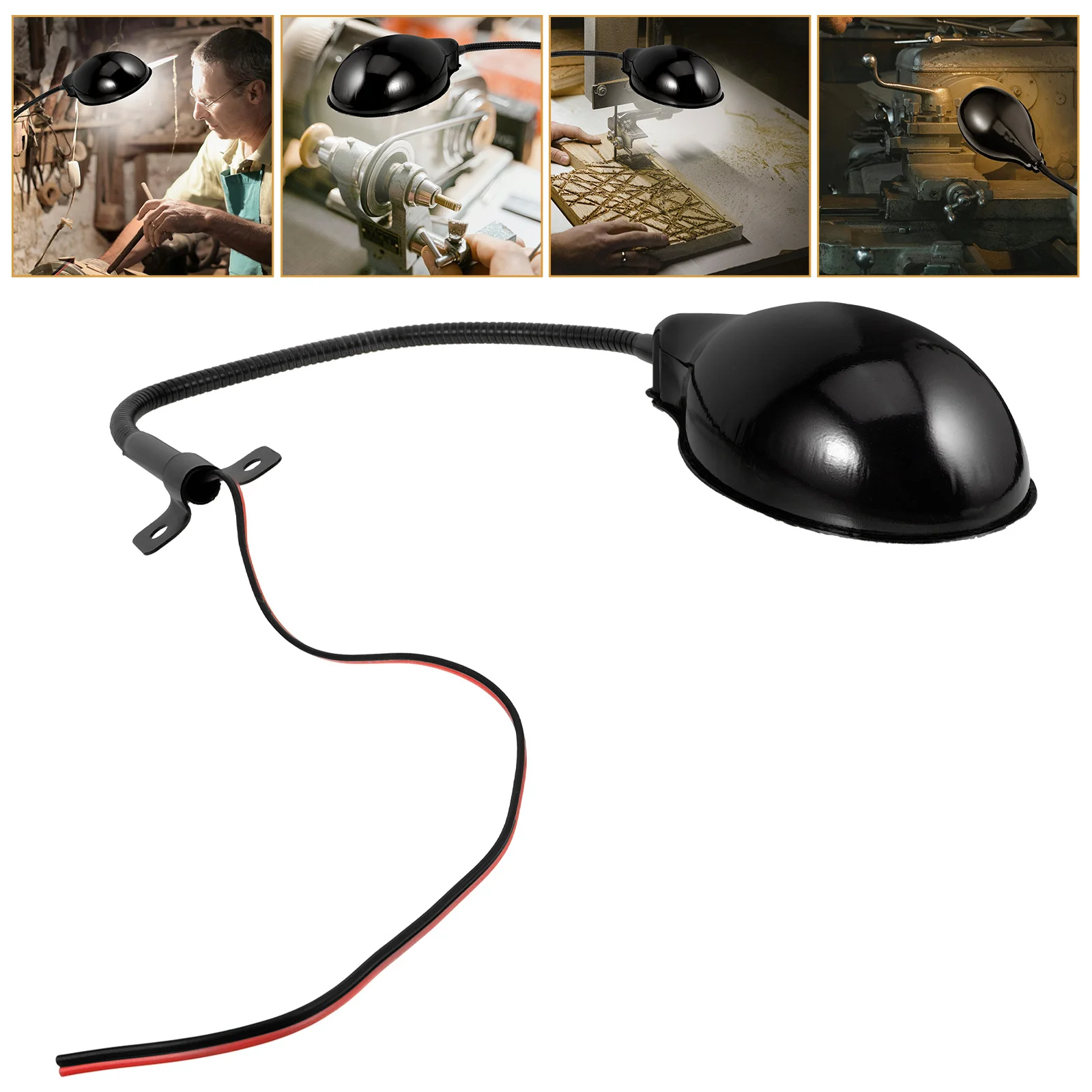 

LED Flexible Gooseneck Work Lamp High Brightness Angle Bench Light for Drill Press and Tasks Drill Press Light