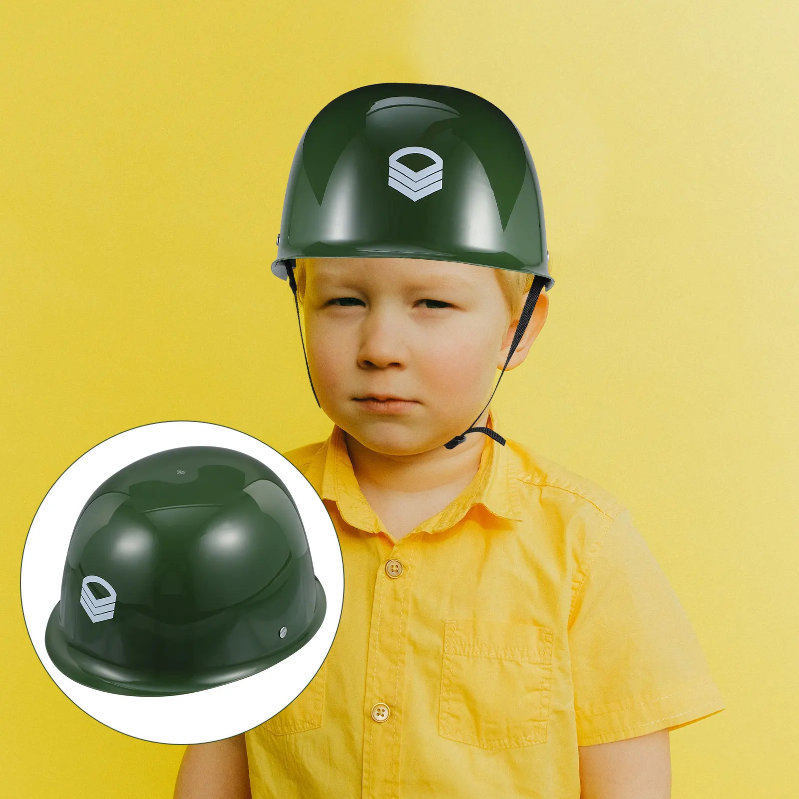 

Mini Camouflage Hat Toy Durable Safe Material Boys Girls Army Gear Plastic Soldier Cap Kids Role Play Stage Show Props Cosplay