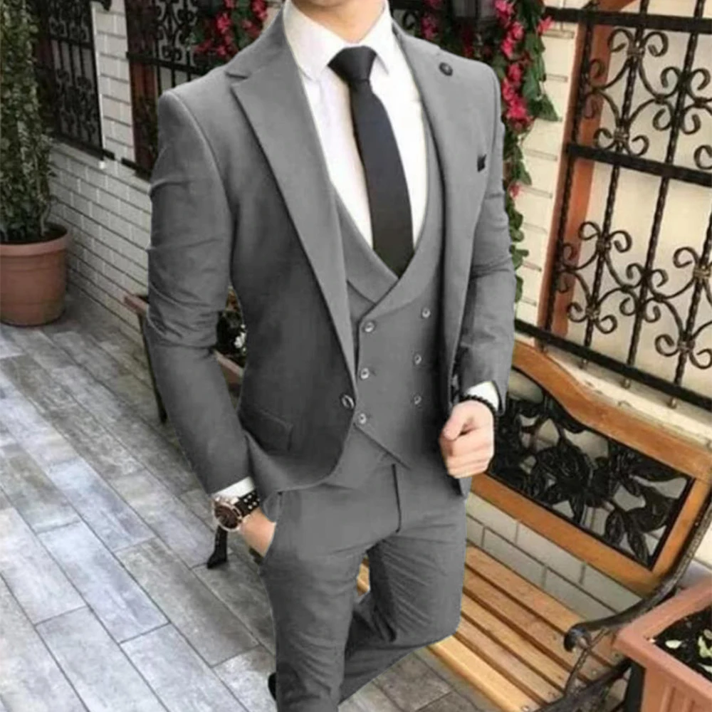 

Three-piece Suit for Men Suit Slim Fit Men's Slim Fit Luxury Suits Wedding Dresses 2023 Trends Costumes Fashion Design Full Male