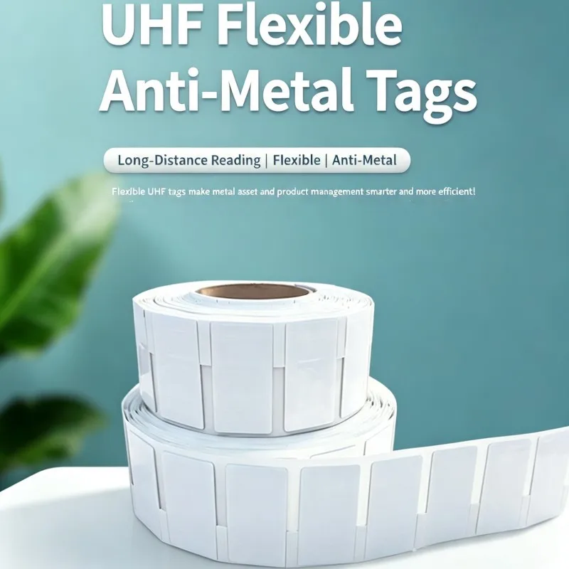100Pieces RFID Label UHF RFID Flexible Anti-metal Electronic Tag Fixed Assets Computer Equipment 915M Printable Label