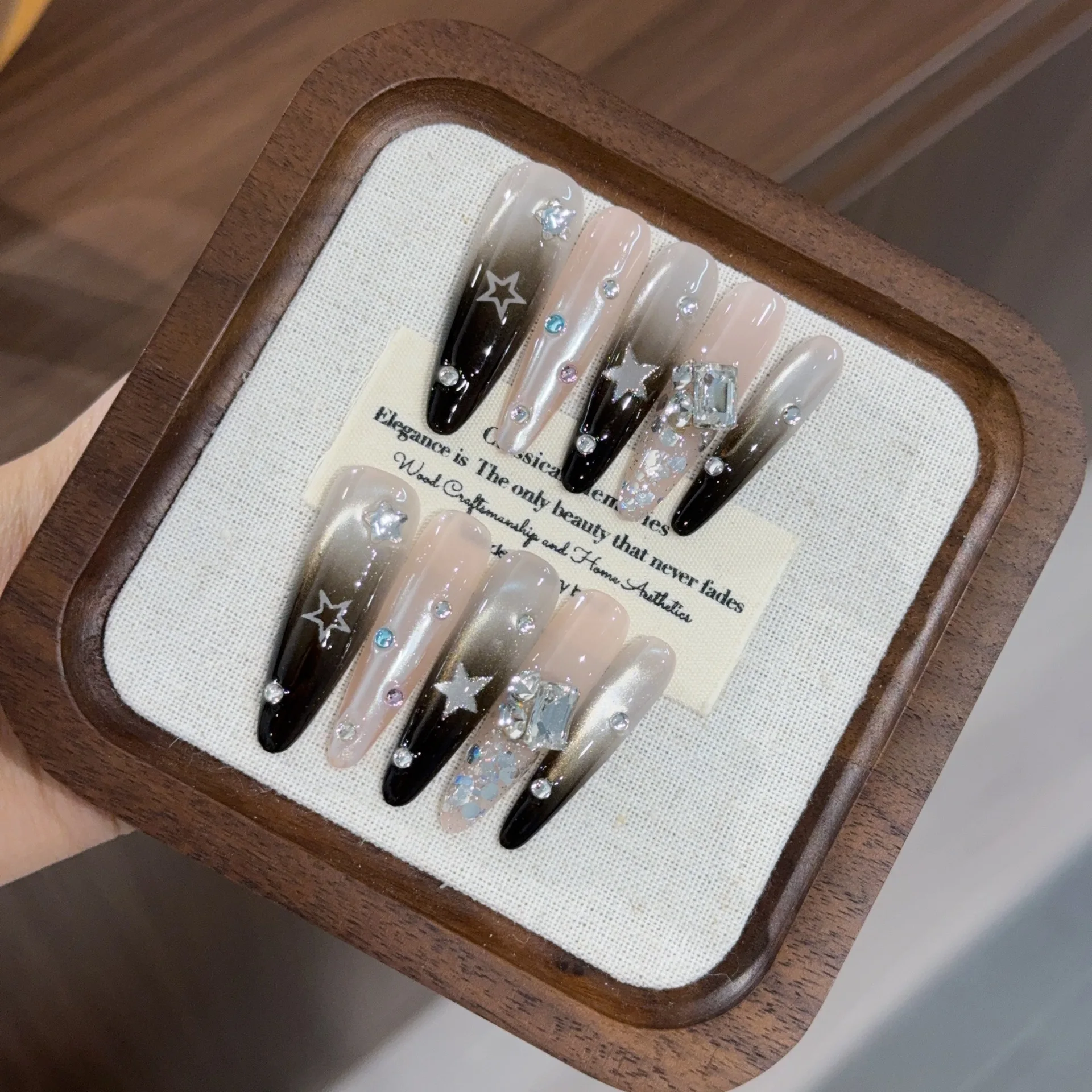 10Pcs Handmade Blac… - image