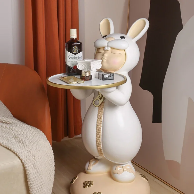 Milk Tooth Rabbit Creative Large Floor Ornaments Gathering Home Living Room Decoration Moving into the New House