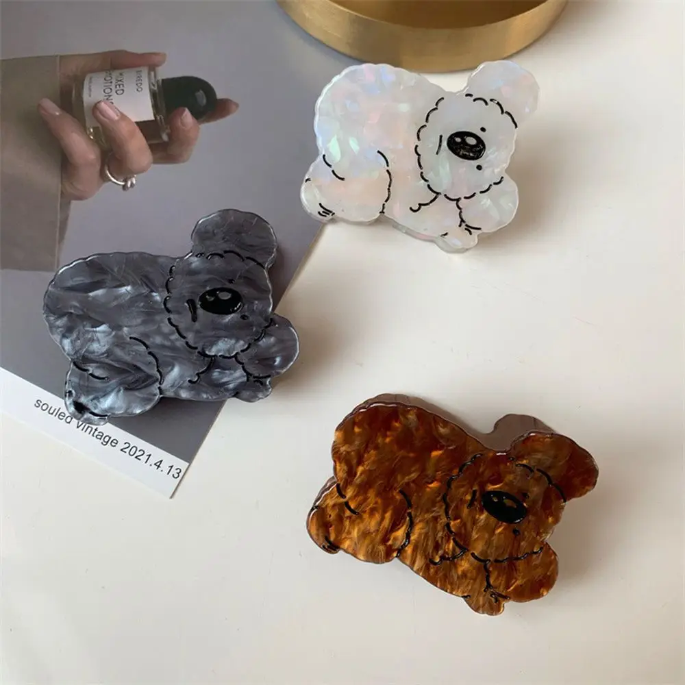 Female Catoon Bathing Girl Animal Acetic Acid Women Hair Clips Hair Accessories Koala Hair Claw Korean Style Crab Clips image 4