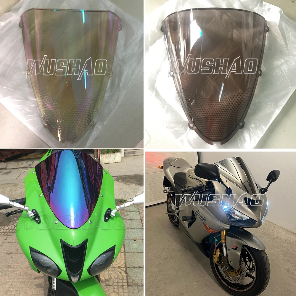 Motorcycle Windshield Parabrisas Windscreen Screen Wind Deflectors For Kawasaki Ninja ZX10R ZX-10R 2006 2007 Glass Viento Moto