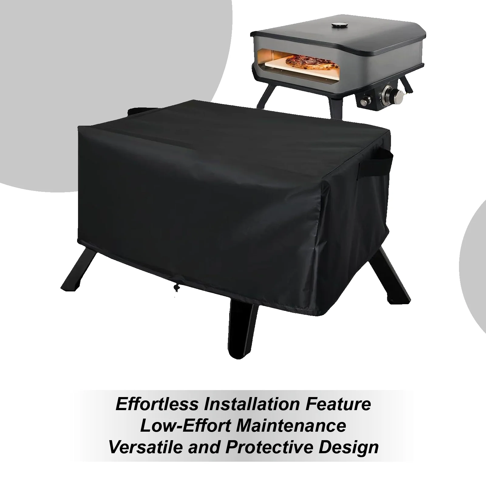 Portable Pizza Oven Cover Waterproof Pizza Oven Grill Cover Adjustable Dust Cover Dust-Proof Appliance Protector Reusable Pizza