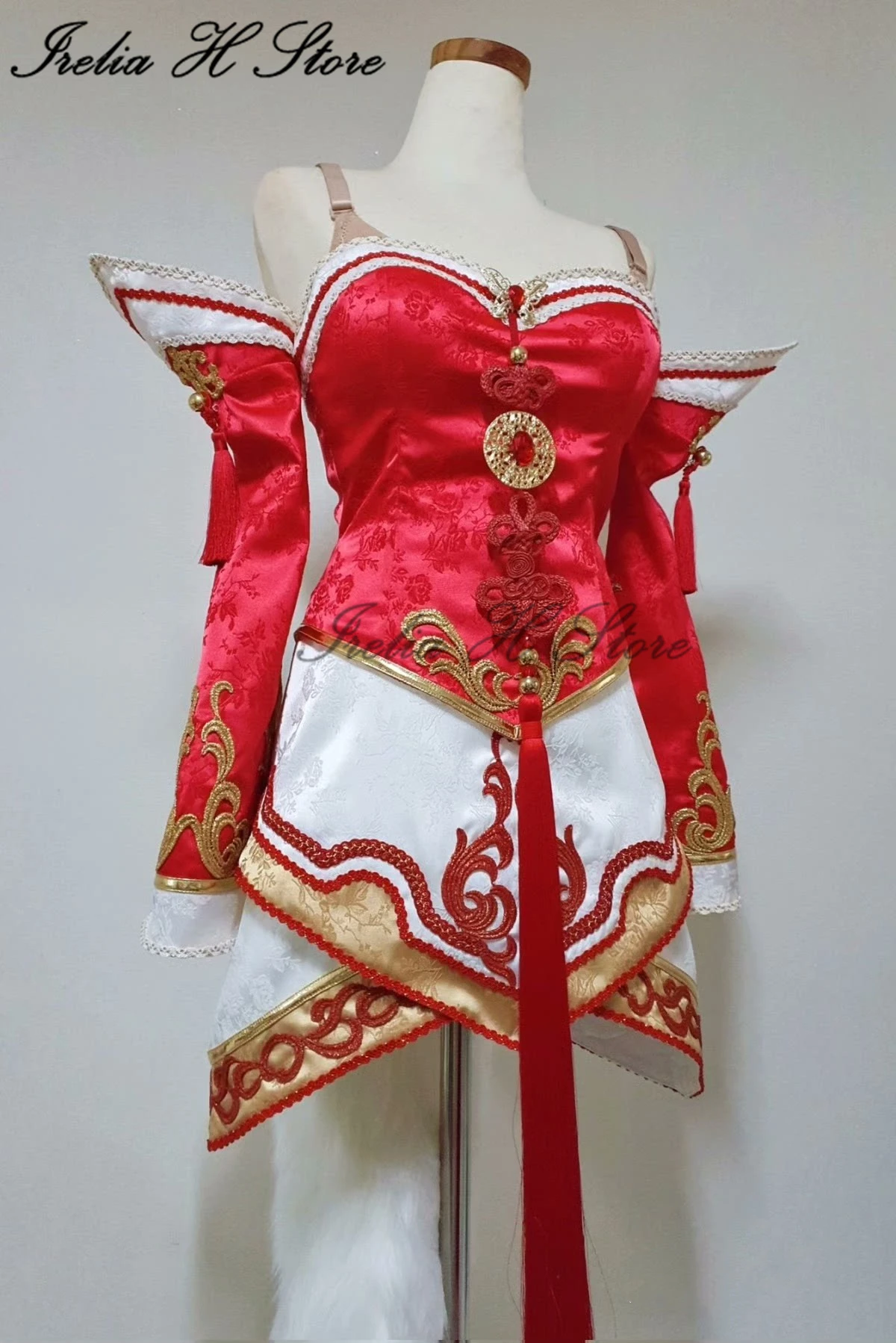 

Irelia H Store Customized Ahri from LOL Ahri Cosplay Costume for women Game dress female Halloween