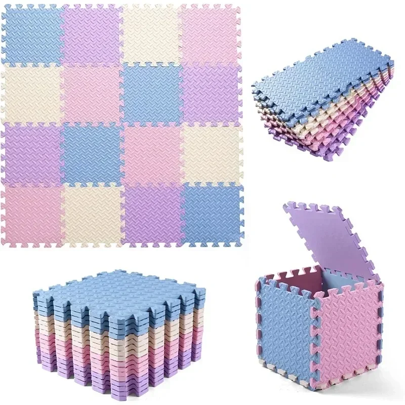 8/16PCS Foam Rug Floor Mat for Toddler, Thick Interlocking Play Mat Carpet Puzzles for Kids, Baby Crawling Pad, Nursery Rug