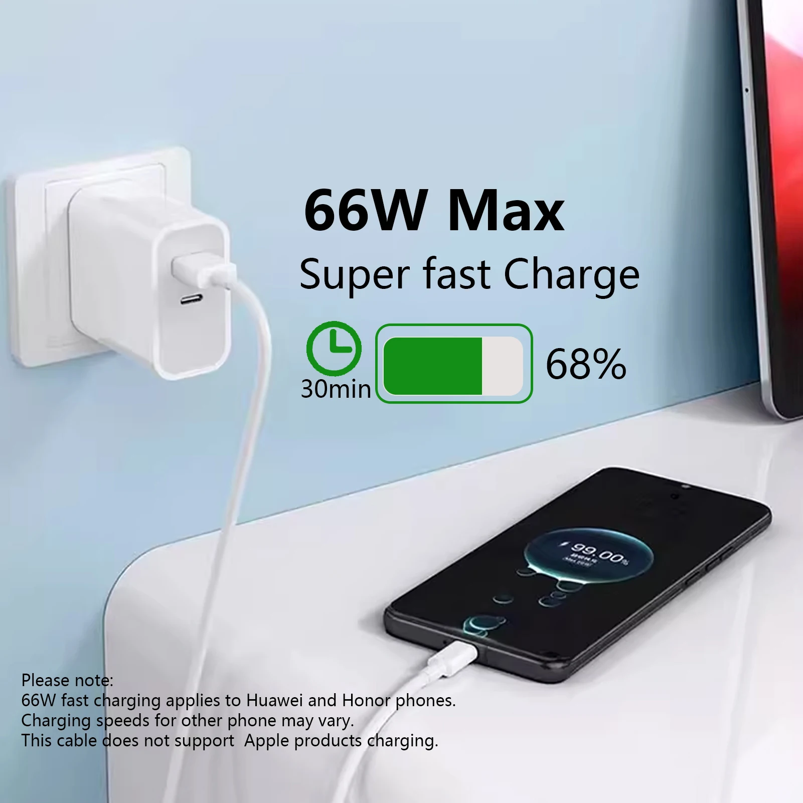5Pcs 1M 2M 3M Type USB C Charger Cable For Huawei Mate x 60 50 pura 80 70 nova 14 Samsung Honor 400 X9d htc xiaomi android phone image 4