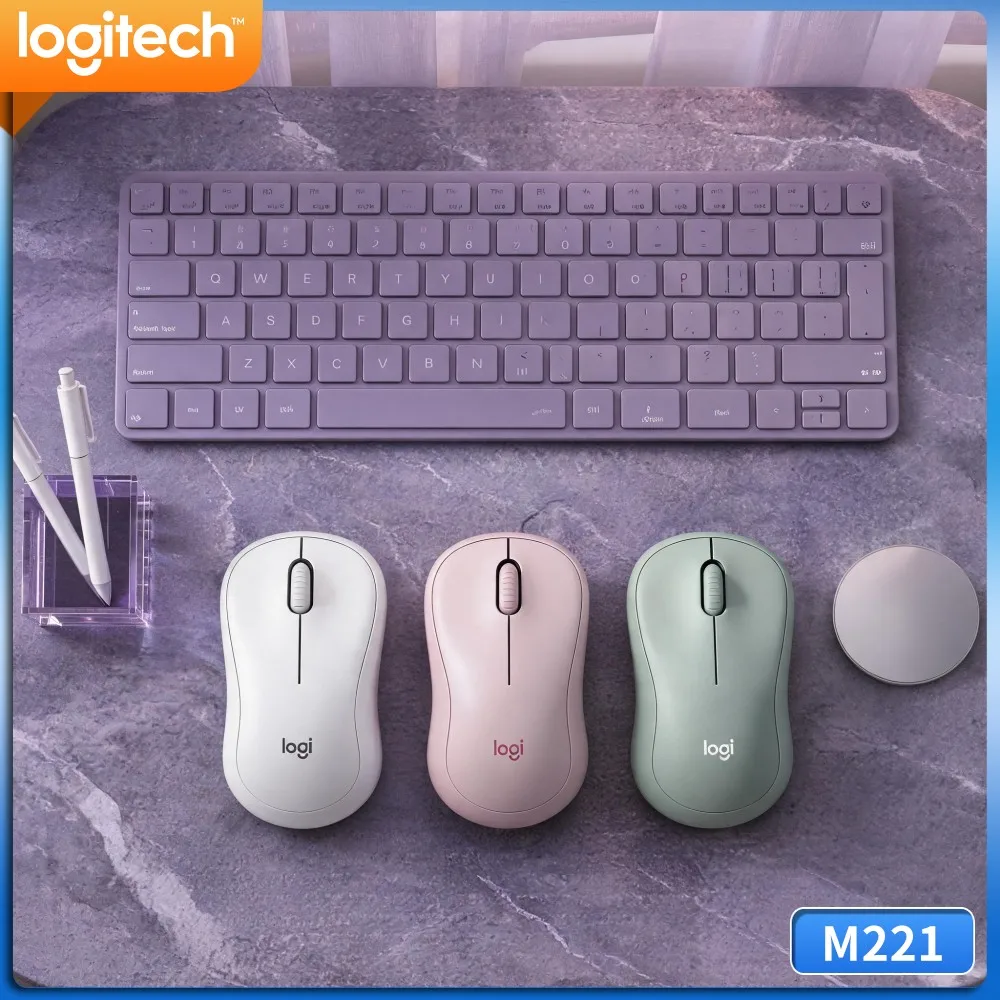 Logitech M221 Quiet Optical Mouse,Compact Portable Body,18‑Month Battery,Silent Clicks,For Office Study Home Daily Tasks