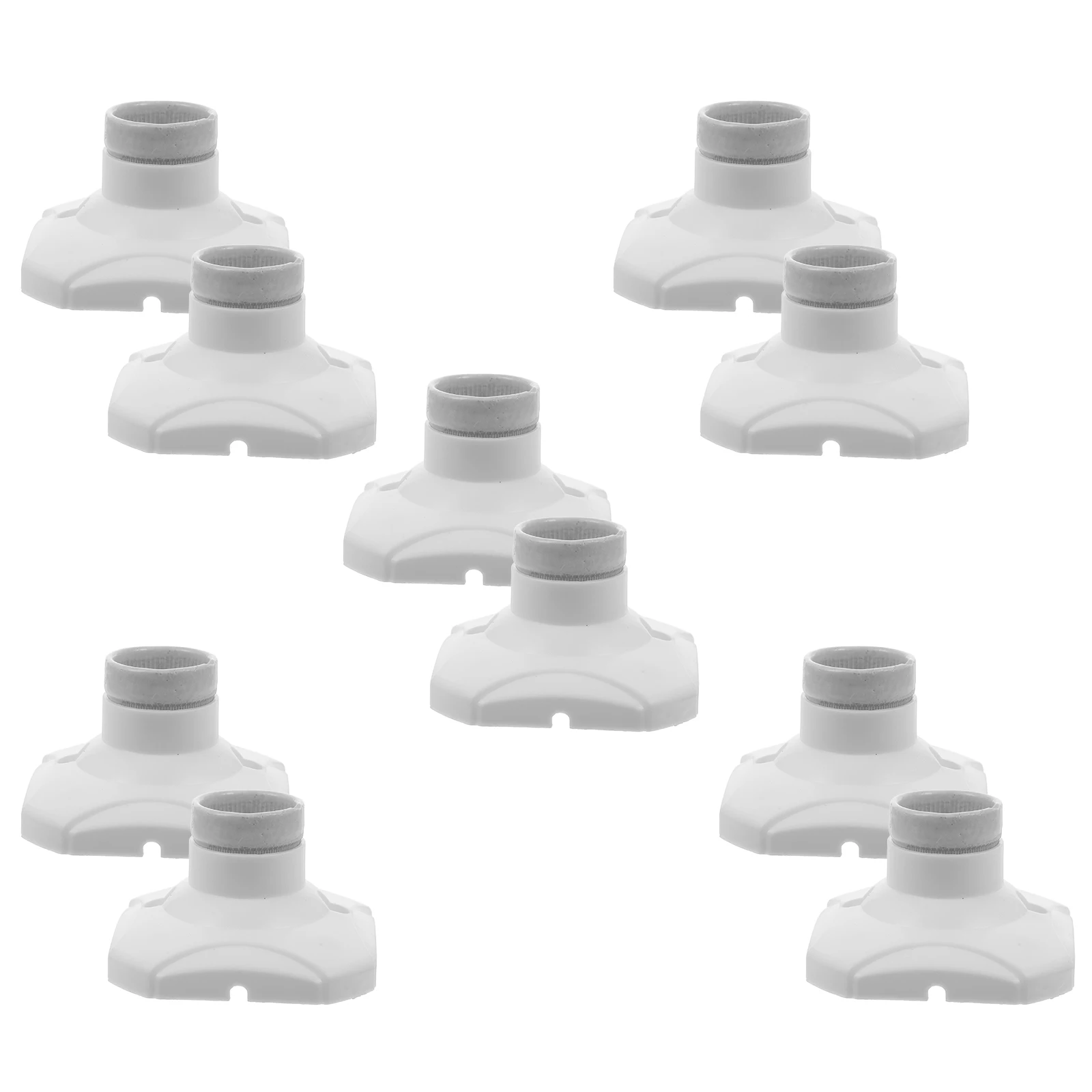 

10pcs E27 Lamp Socket Ceramic Light Holder Fireproof Lamp Base Household Replacement Bulb Fixture Safe Reliable Simple Pendant