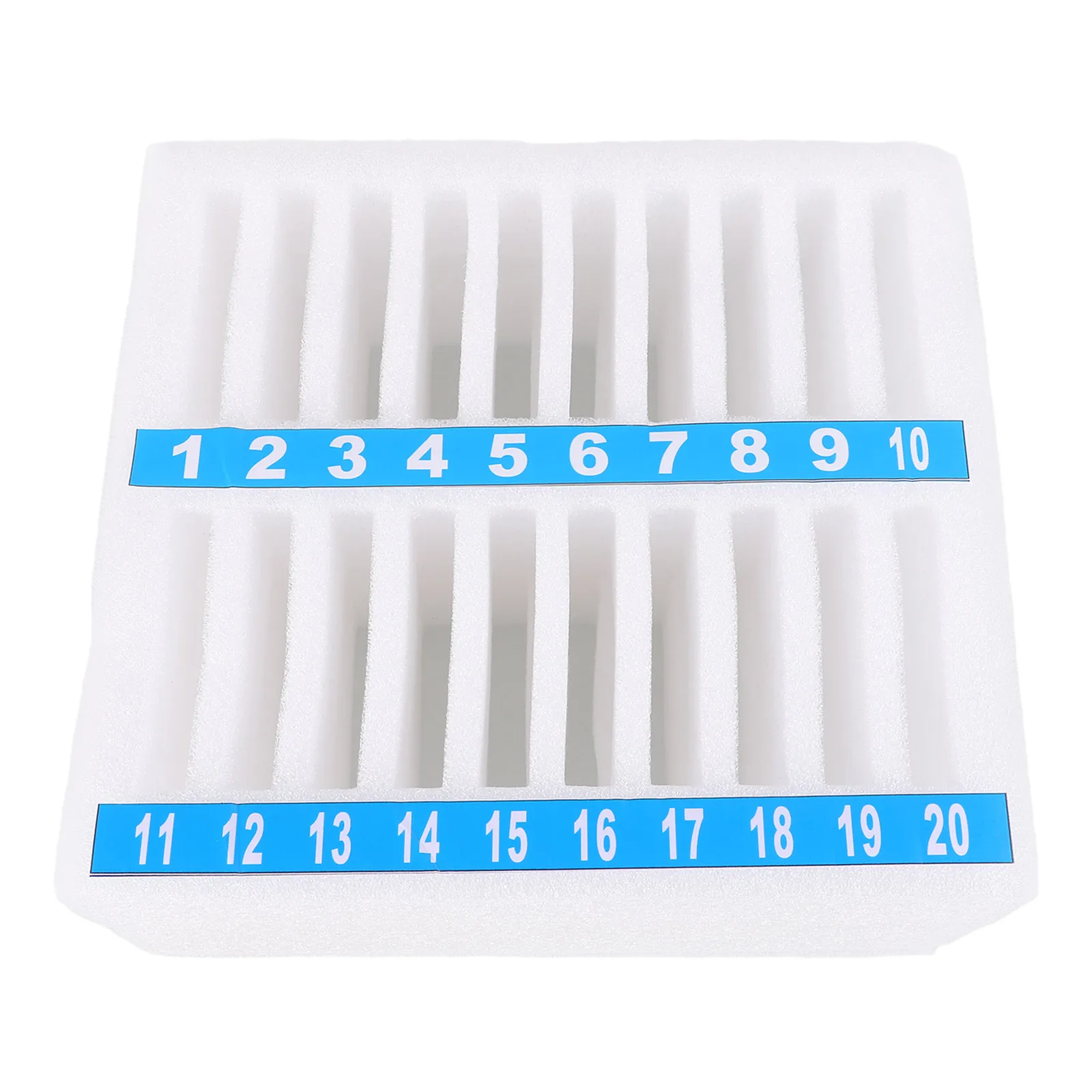 

20 Grids Phone Storage Box Desktop Organizer White Holder for Office Meeting Room Classrooms Mobile